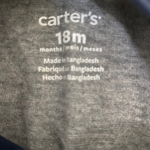 💙 Carter’s Henley Long Sleeve Raglan Tee – Size 18M - Picture 6 of 7